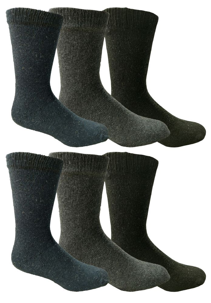 Yacht & Smith Non Slip Gripper Bottom Men's Winter Thermal Tube Socks ...