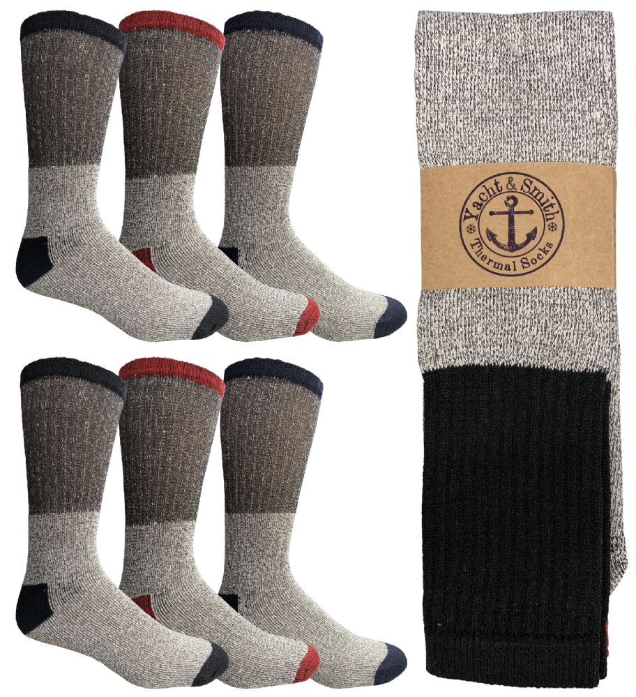 Yacht & Smith Men's Winter Thermal Tube Socks Size 10-13 120 pack - at ...