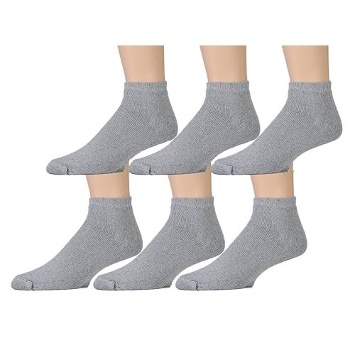 women's gray ankle socks