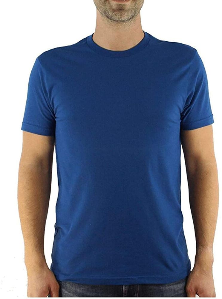 Yacht & Smith Mens Cotton Crew Neck Short Sleeve T-Shirts, Royal Blue ...