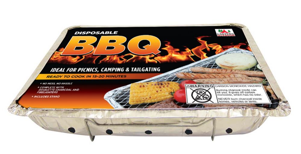 INSTANT BBQ GRILL 12.25 X 19 WITH CHARCOAL 9 pack - at - socksinbulk ...