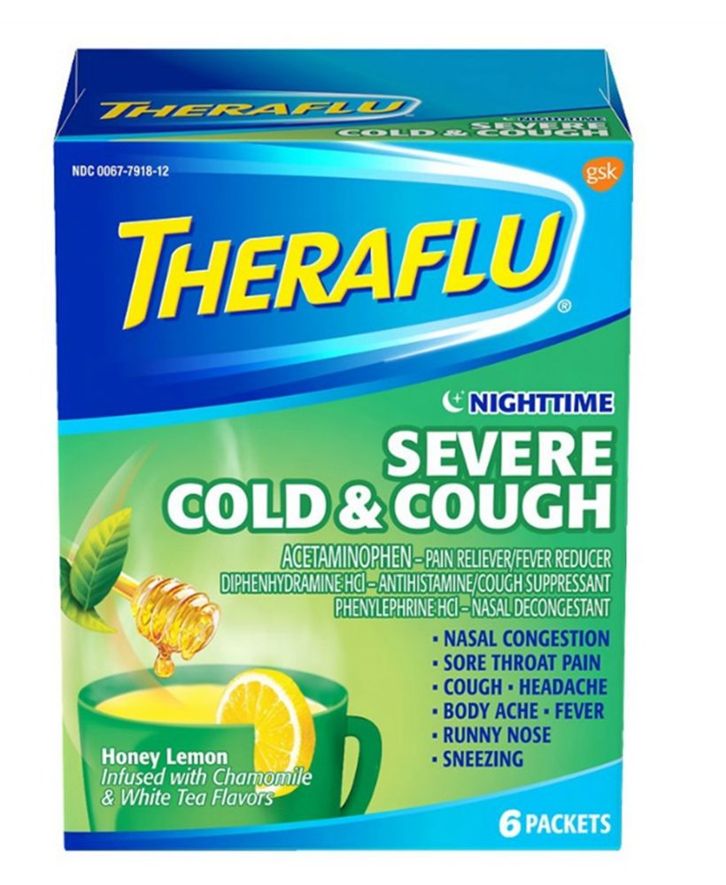 THERA FLU NT SEV COUGH/COLD 6 pack - at - socksinbulk.com - Socksinbulk.com