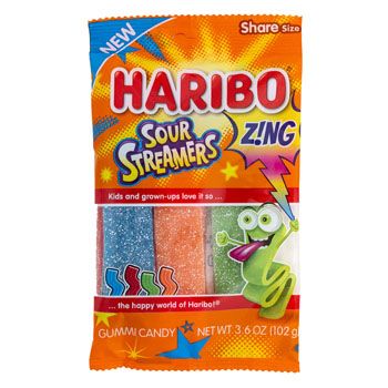 Candy Haribo Sour Streamers 12 pack - at - socksinbulk.com ...