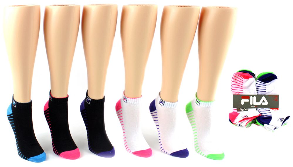 pink fila socks